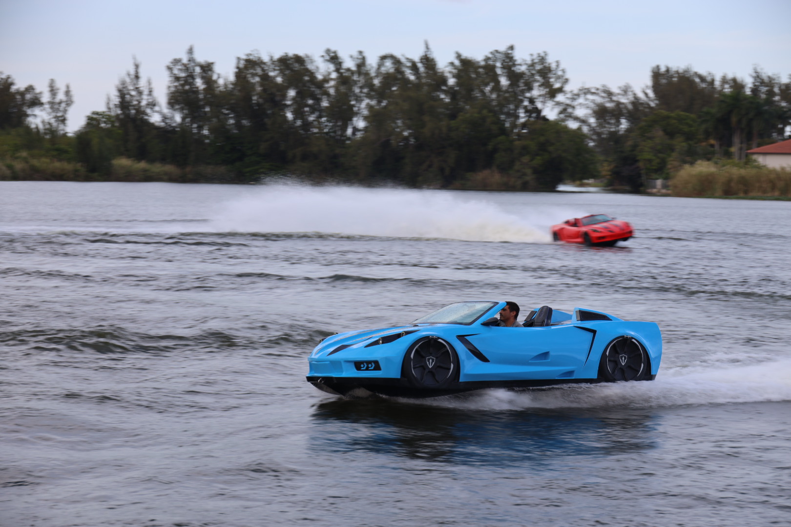 JetCar jumping waves
